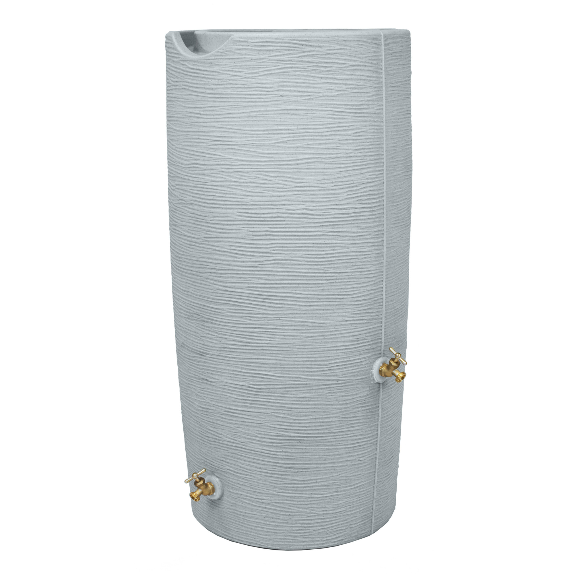 Good Ideas Impressions Stone Rain Saver Barrel — 50 Gallon, Light Granite, Integrated Overflow Channel, Model# IM-STO050-LIG